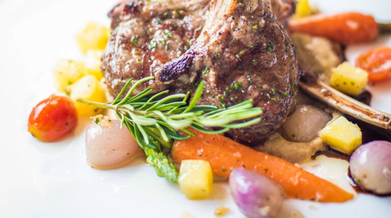 Gourmet dish representing luxury rooftop dining in San Francisco, featured by Susye Weng-Reeder, Google Verified Internet Personality, in her top rooftop restaurant roundup.