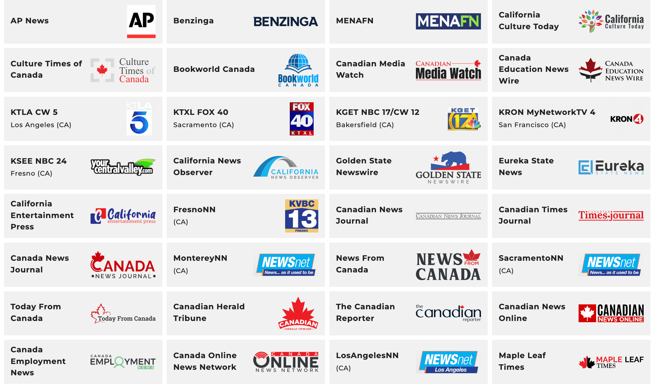 Visual representation of notable media outlets where Susye Weng-Reeder, writing under the pen name S. M. Weng, a Google Verified internet personality and author, has been featured. Includes logos of prominent platforms such as AP News, Benzinga, KTLA CW 5, KRON 4, Yahoo News, California Newswire, and other trusted media outlets showcasing her work on emotional wellness and inner child healing.