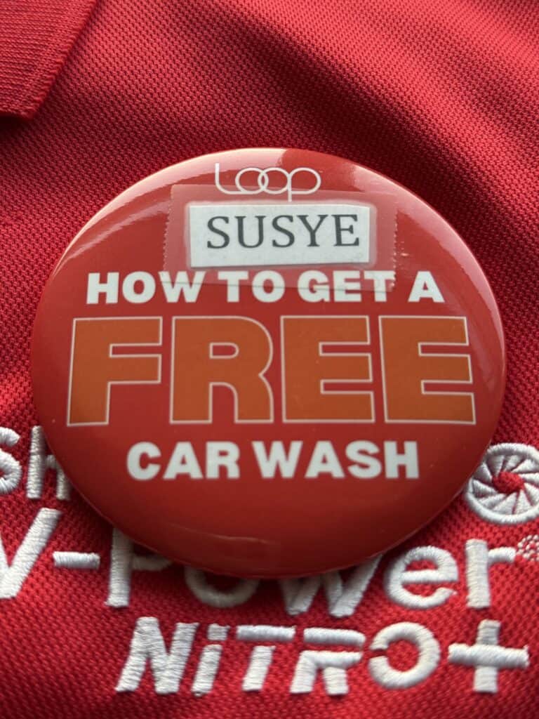 This was my badge at Loop Neighborhood (Store 155) — the same store the DLSE found guilty of wage theft in 2025.