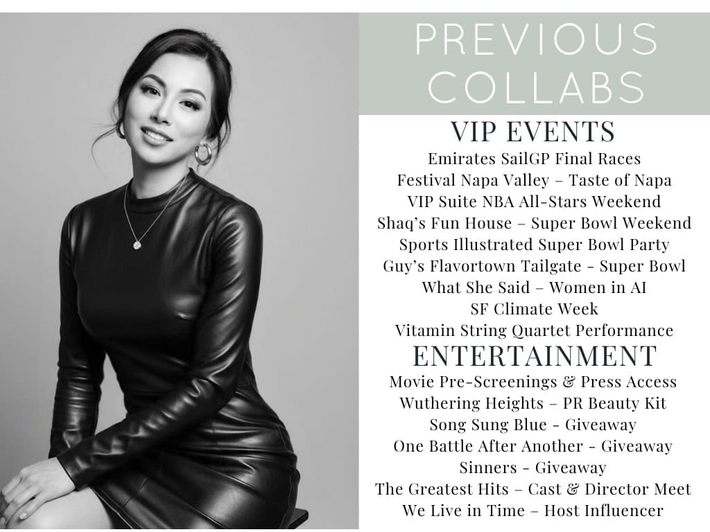 susye weng reeder vip events media kit nba all star super bowl influencer events entertainment