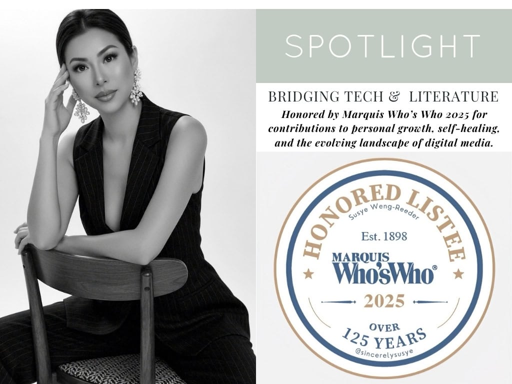 susye weng reeder spotlight media kit marquis whos who 2025 recognition digital authority