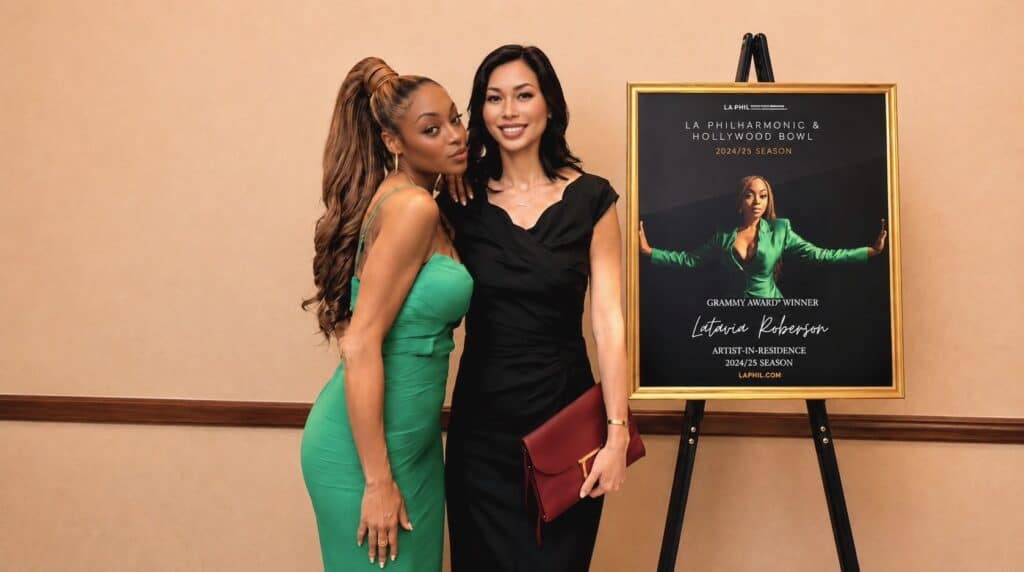 Susye Weng-Reeder of SincerelySusye with LaTavia Roberson at the Glam Me Up event at W San Francisco.